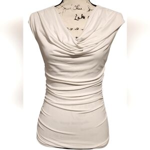 HeartSoul White Ruched Blouse